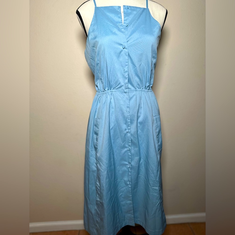 Fall blue dress